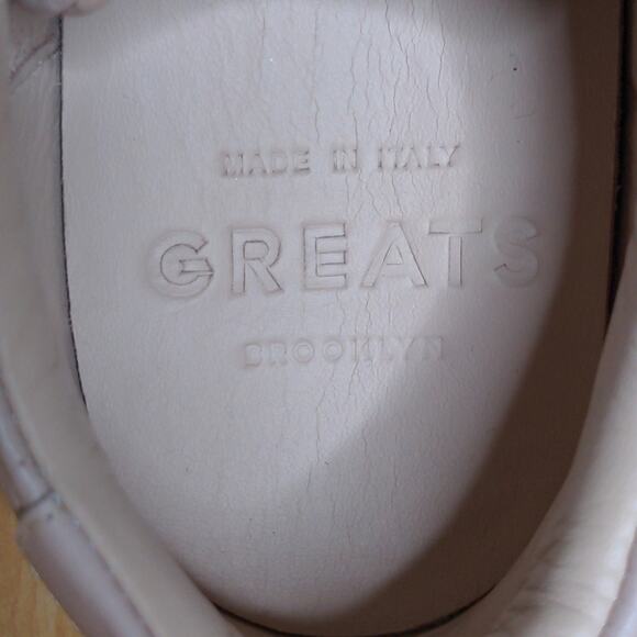 GREATS Royale Perforated Leather Sneaker 9.5 New - Picture 9 of 16
